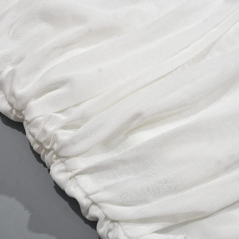 Womens Long Sleeve Chest Wrap Casual Top