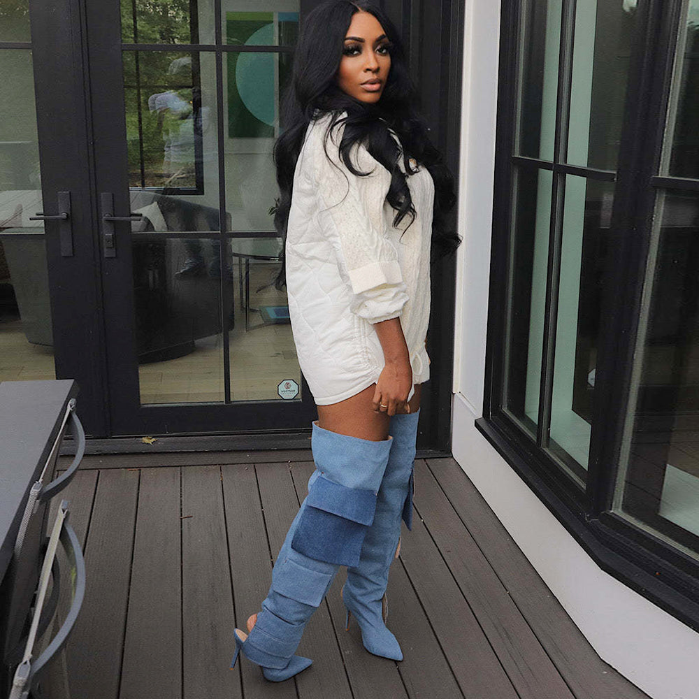 Twisted Long Sleeve Drawstring Sweat Mini Dress