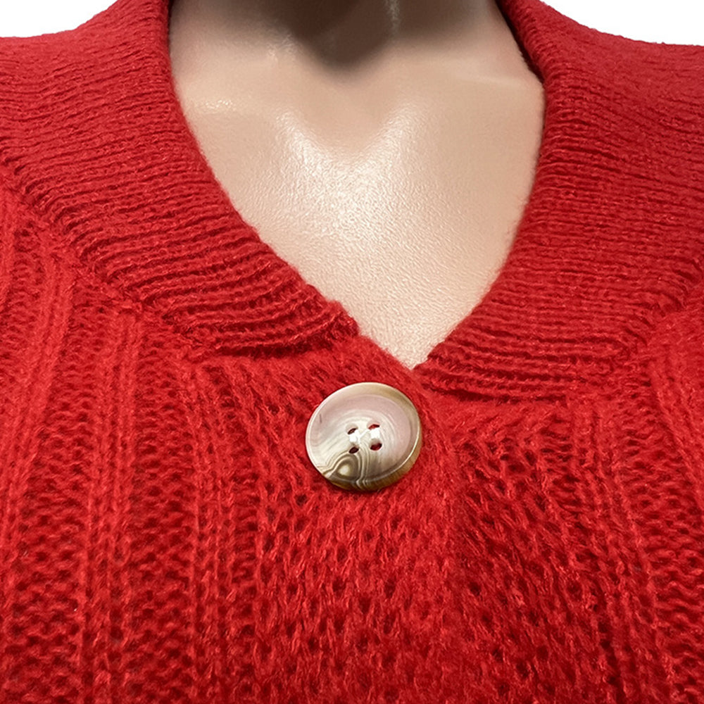 Hand Hook Lapel Cardigan Drawstring Shorts Suit