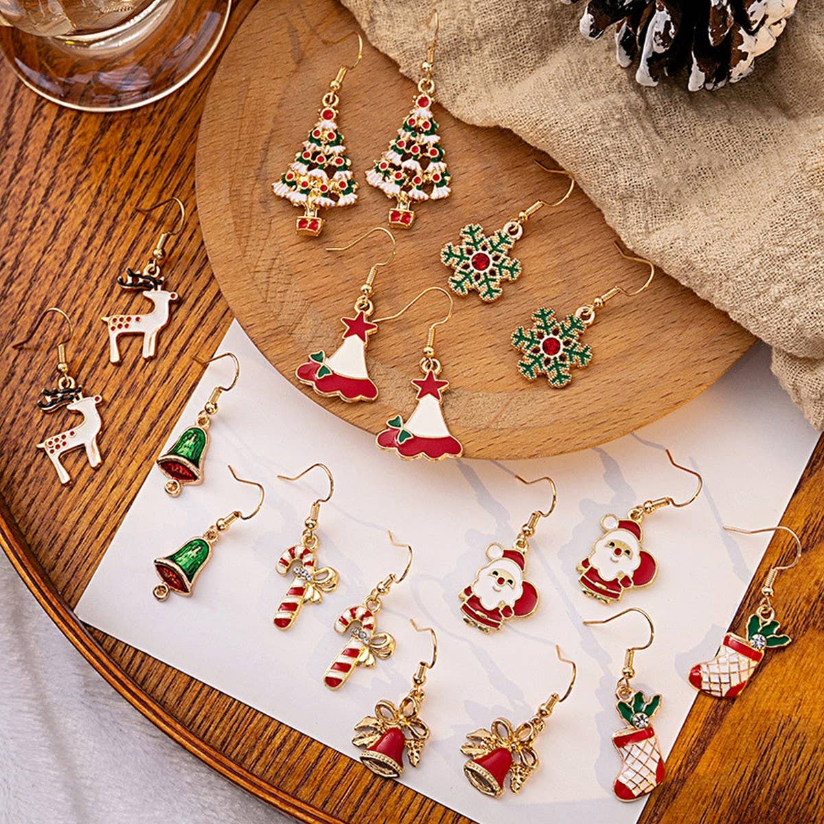 CHRISTMAS ELEMENT VERSATILE EARRINGS