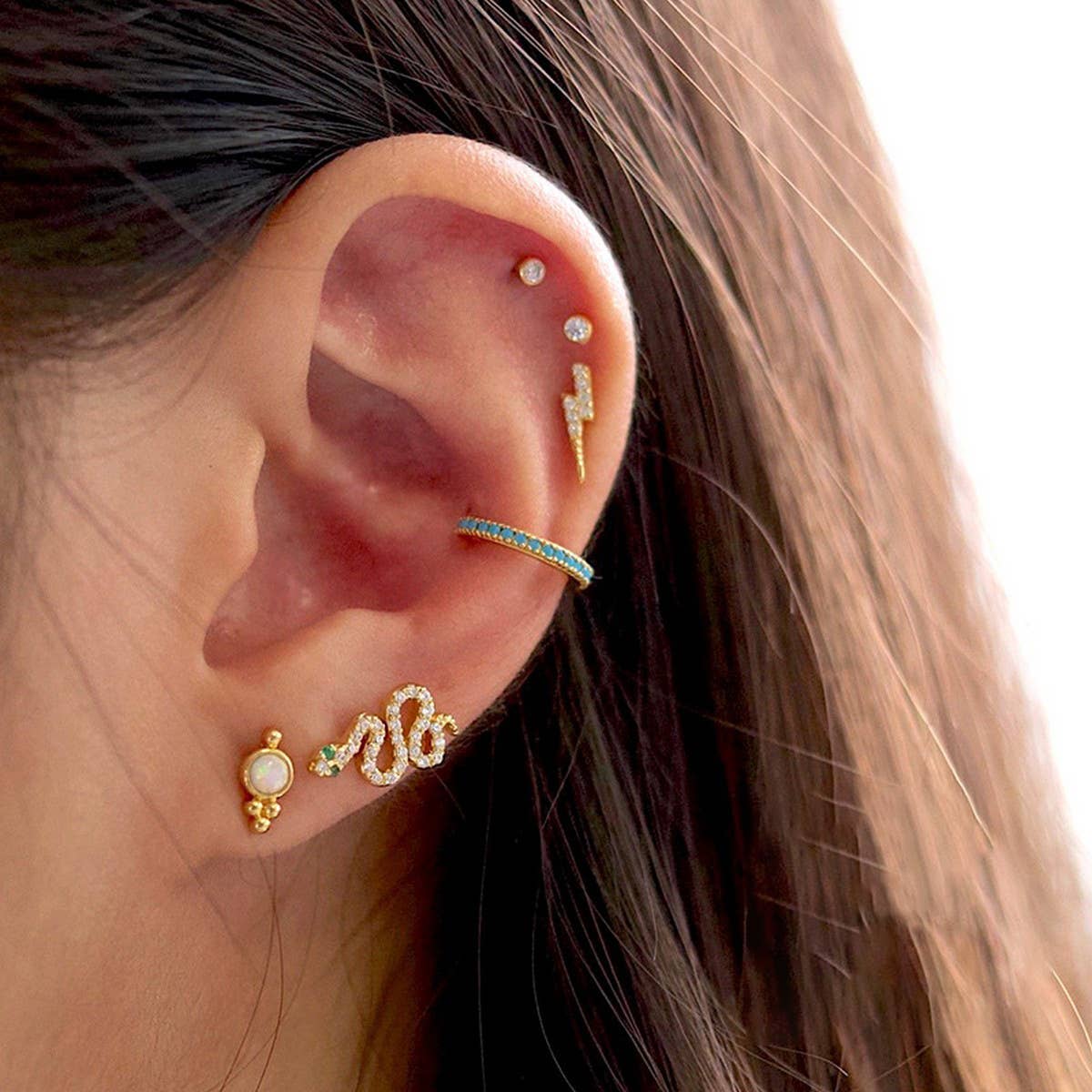 EXAGGERATED RETRO COLD STYLE SNAKE EARRINGS_CWAJE1731