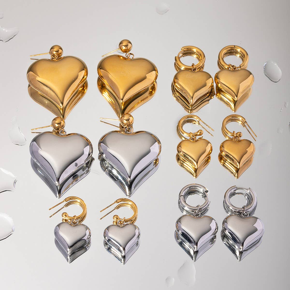 HEART PENDANT HIGH-END TEMPERAMENT EARRINGS