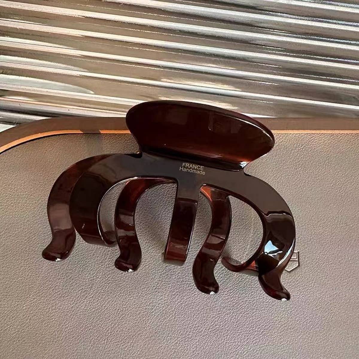 Large octopus bun thick double-sided retro clip