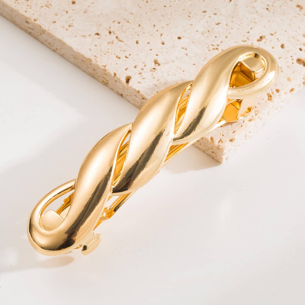 Elegant Twist Bow Spring Elastic Ponytail Hair Tie