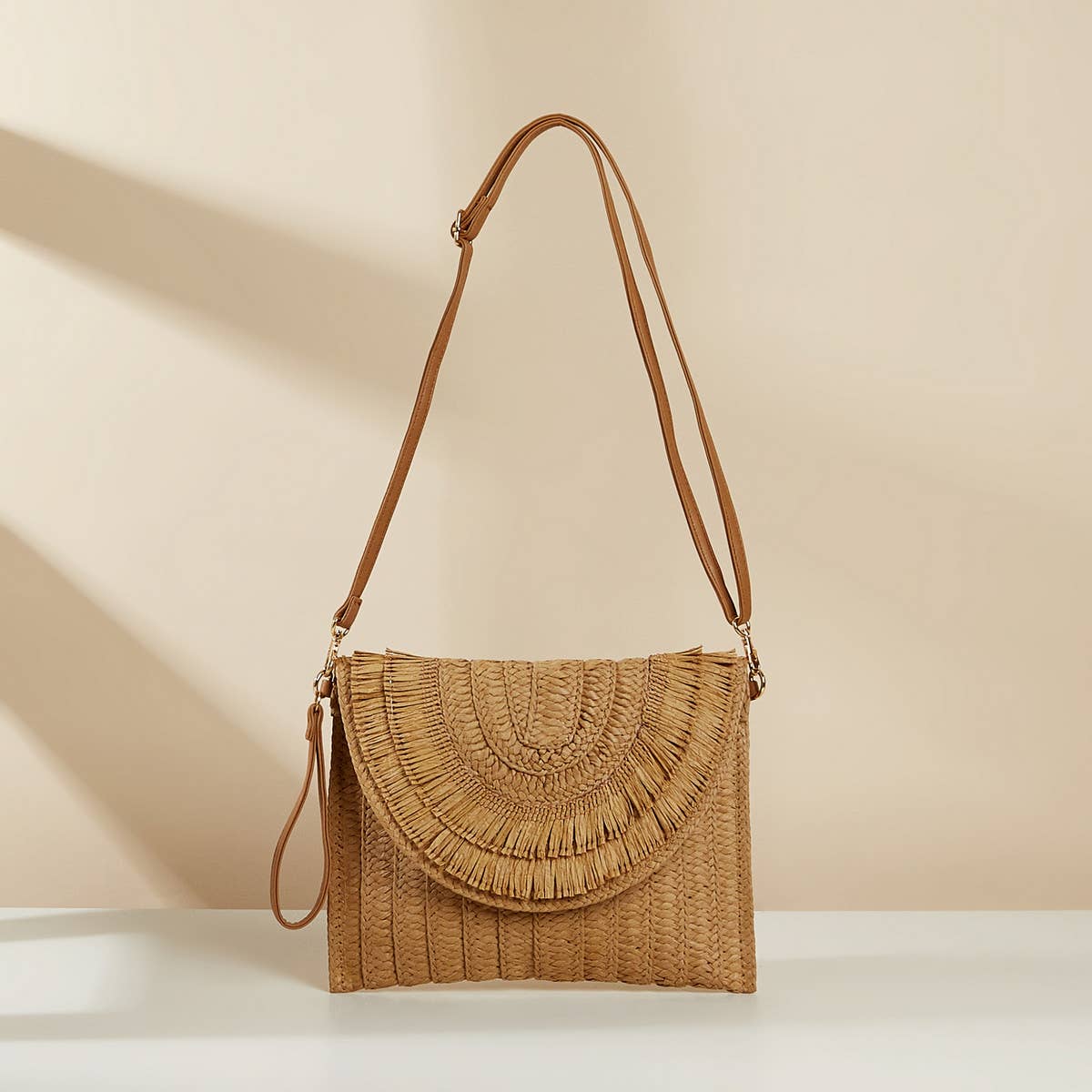 NEW TASSEL HANDMADE SHOULDER WOVEN BAG_CWAB1972
