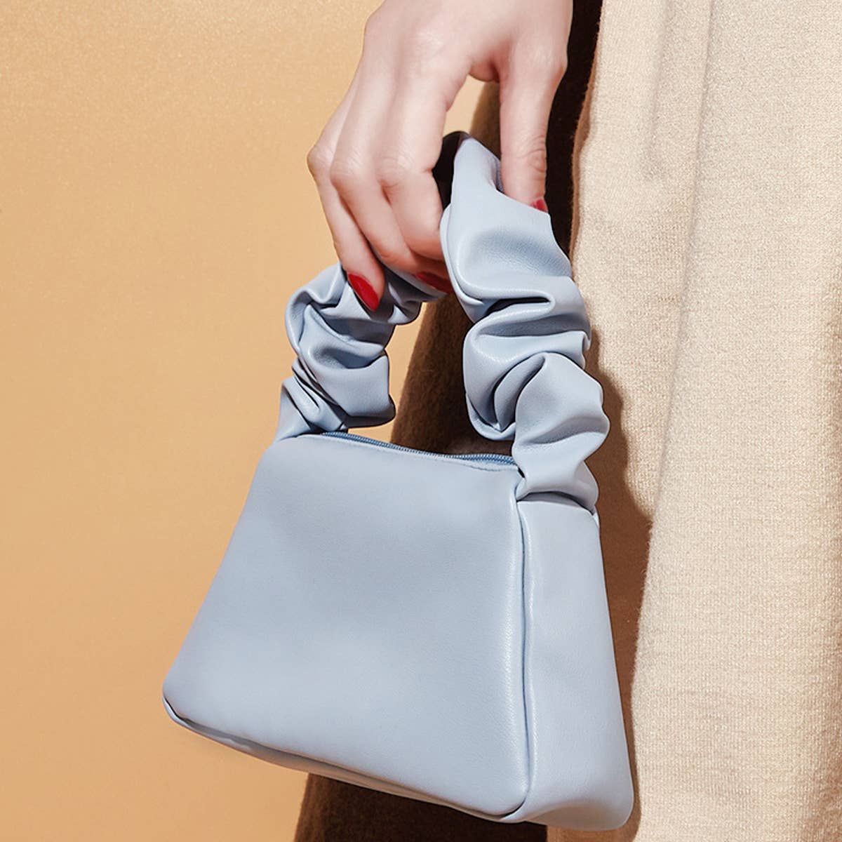 PLEATED PORTABLE EXQUISITE MAKEUP BAG_CWAB1435