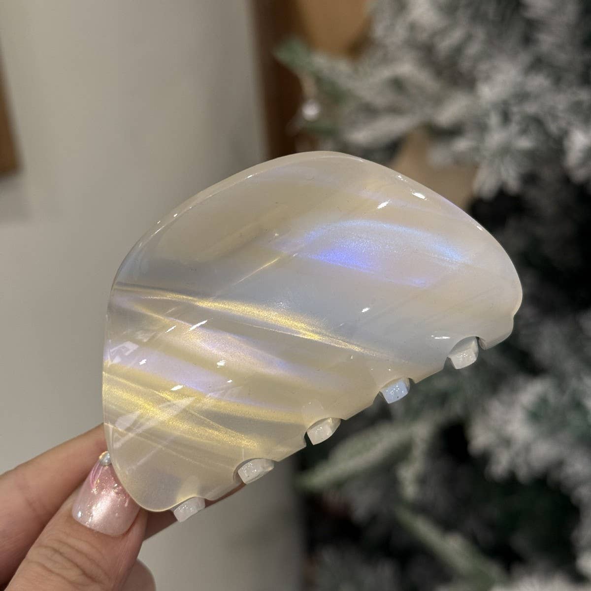 CWAHA4555_NEW LIGHT LUXURY CANDY COLOR SEMI-CIRCULAR HAIRPIN