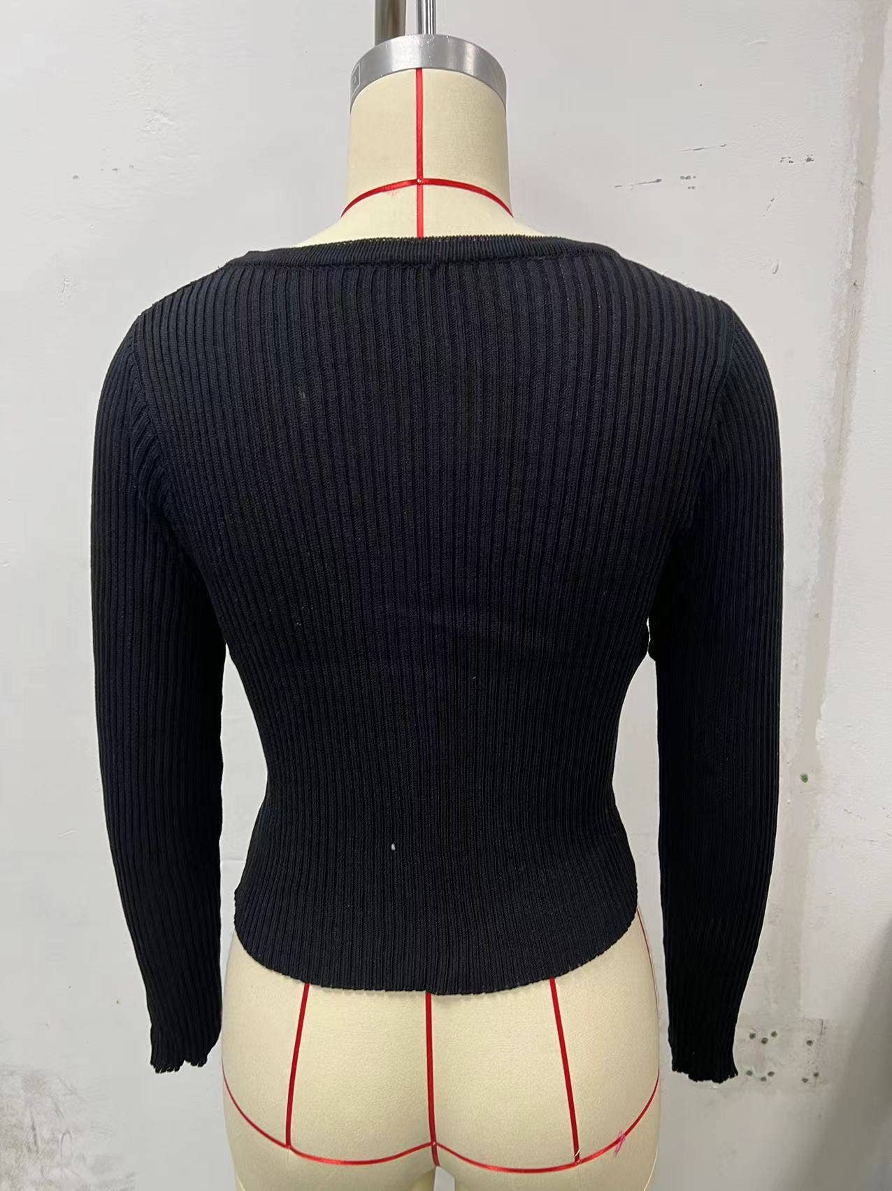 SINGLE-BREASTED CARDIGAN SOLID COLOR KNIT COAT