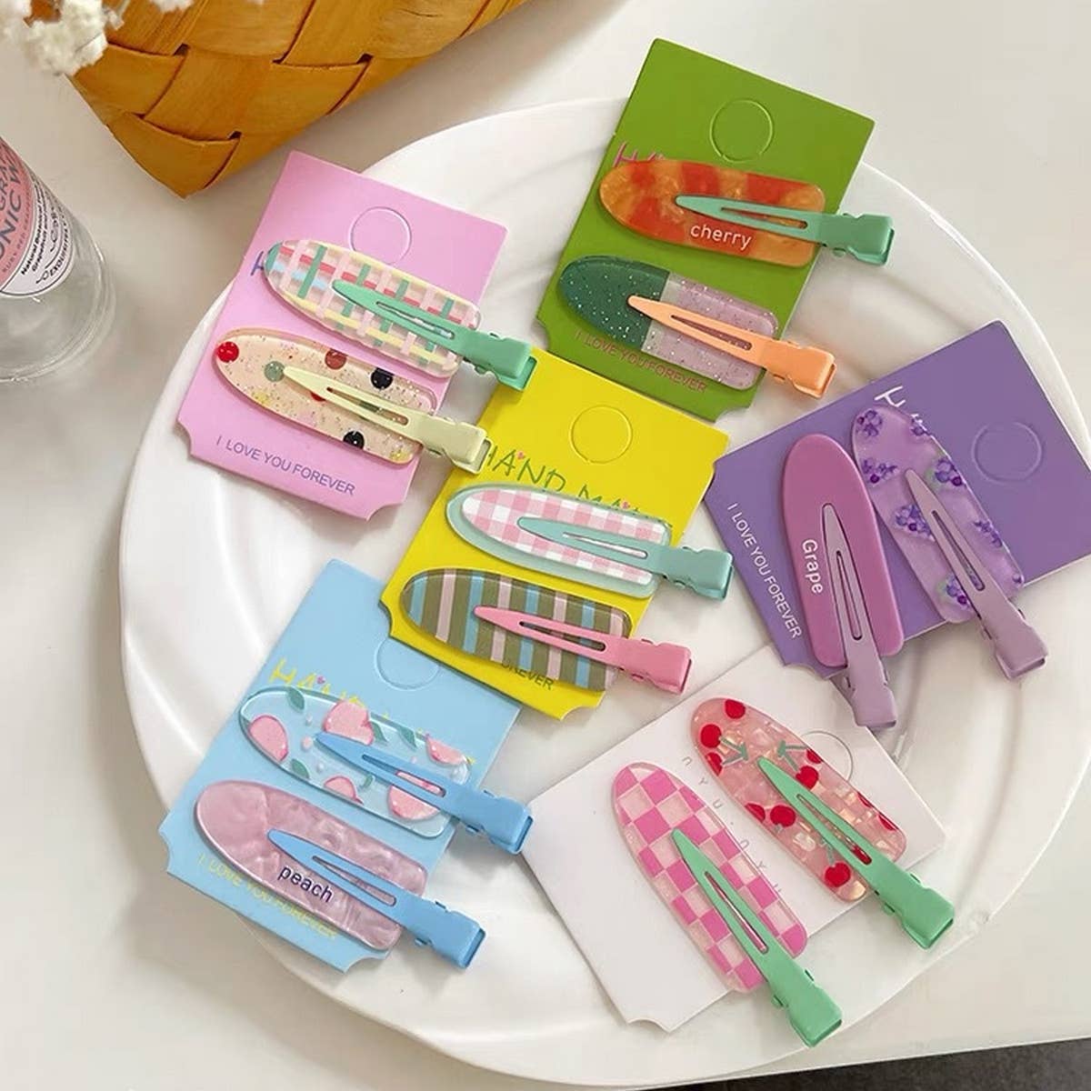 Jelly Color No-Crease Hair Clip - Cute Makeup Pin_CWAHA1373