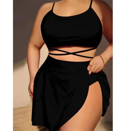 Sexy Plus Size Bikini 3/Set - High Waist Swimsuit