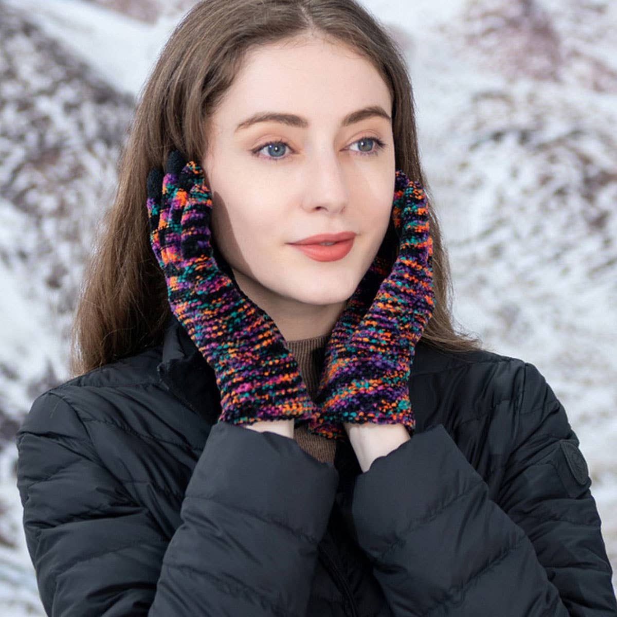 WINTER OUTDOOR TOUCH SCREEN GLOVES FOR WOMEN_CWAG0399