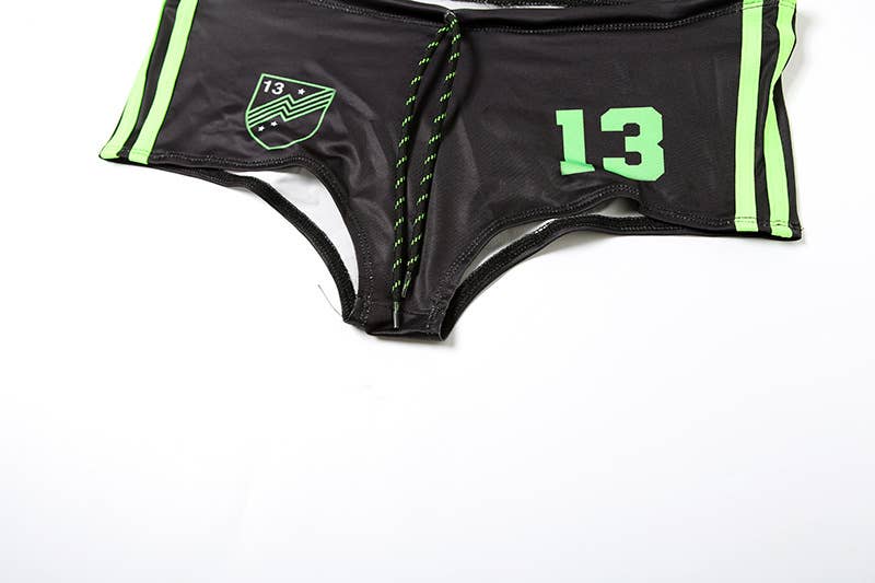 Sexy Halter Tie Dye Print Bikini Set