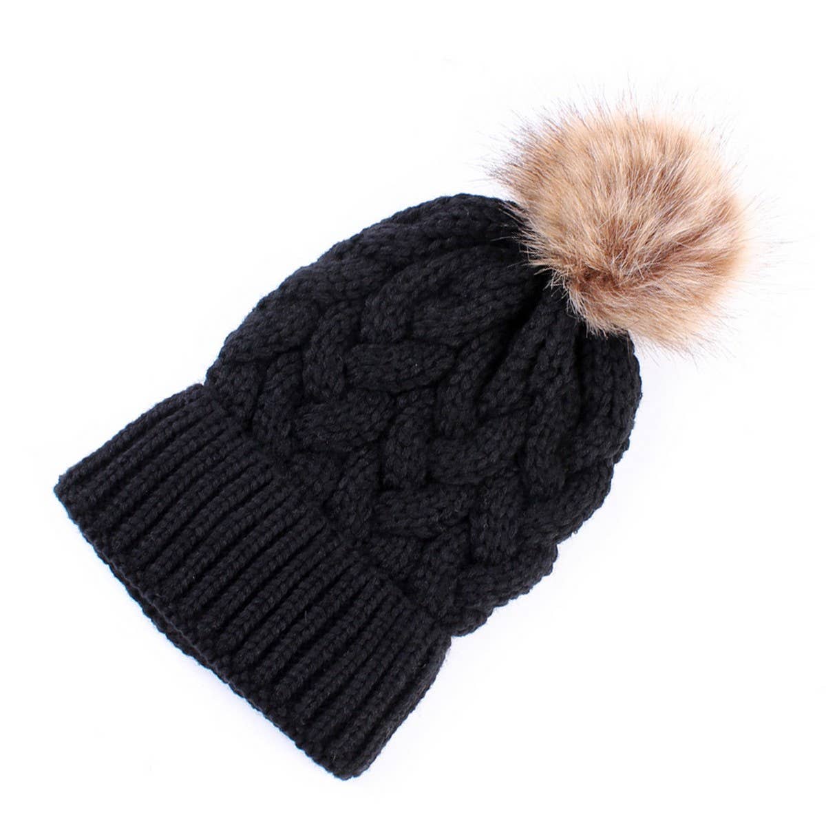 2024 NEW LARGE HEMP FLOWER WARM CHILDREN'S HAT_CWAH1750