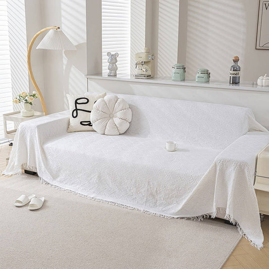 Double-Sided Cotton Sofa Cover Blanket