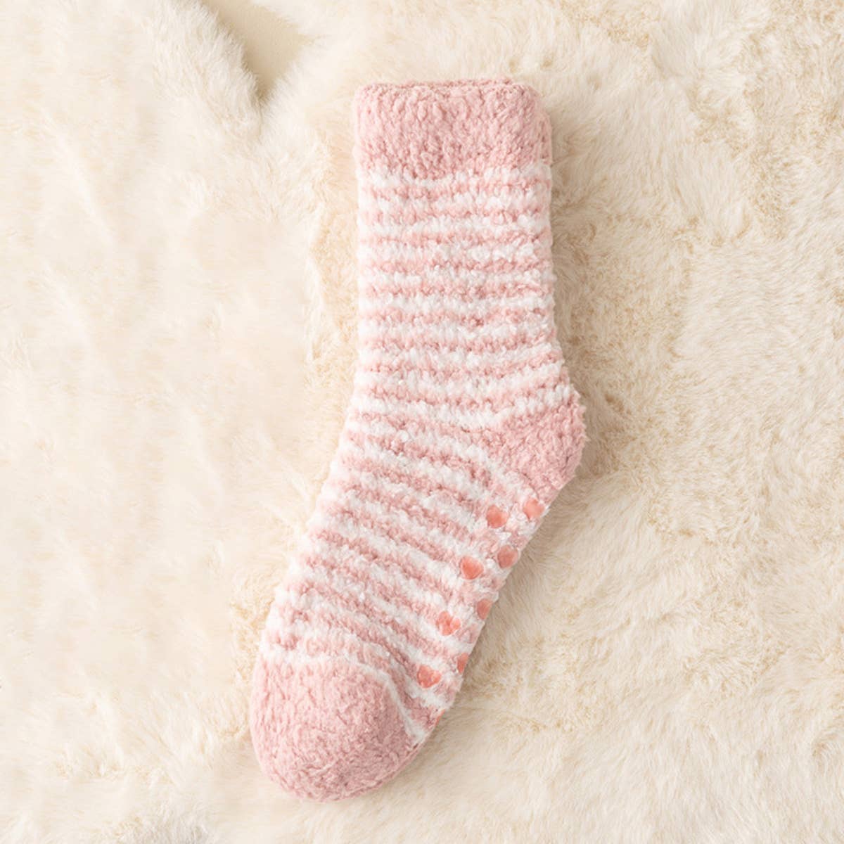 WARM RUBBER NON-SLIP MID-CALF SOCKS