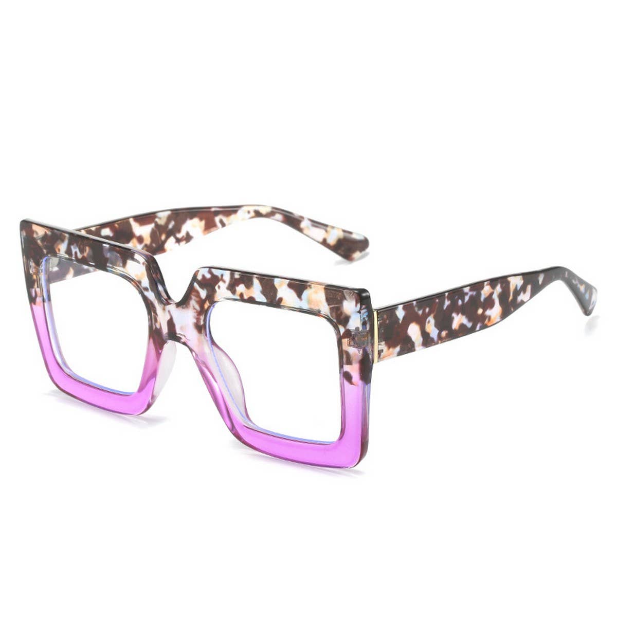 TORTOISESHELL SQUARE FRAME FASHION GLASSES