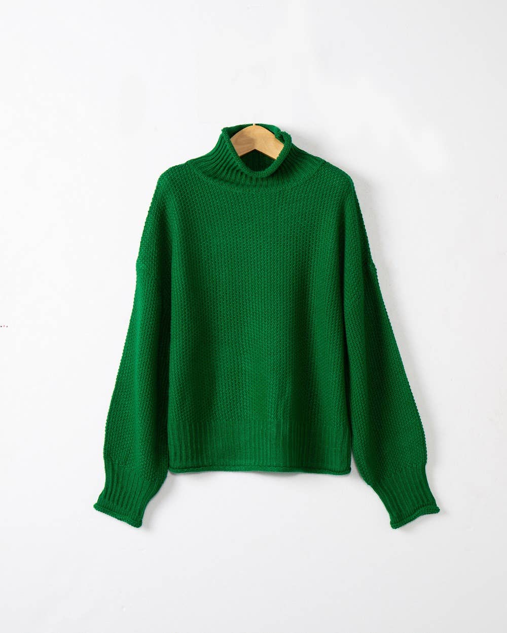 STYLISH CASUAL TURTLENECK SWEATER IN SOLID COLOR