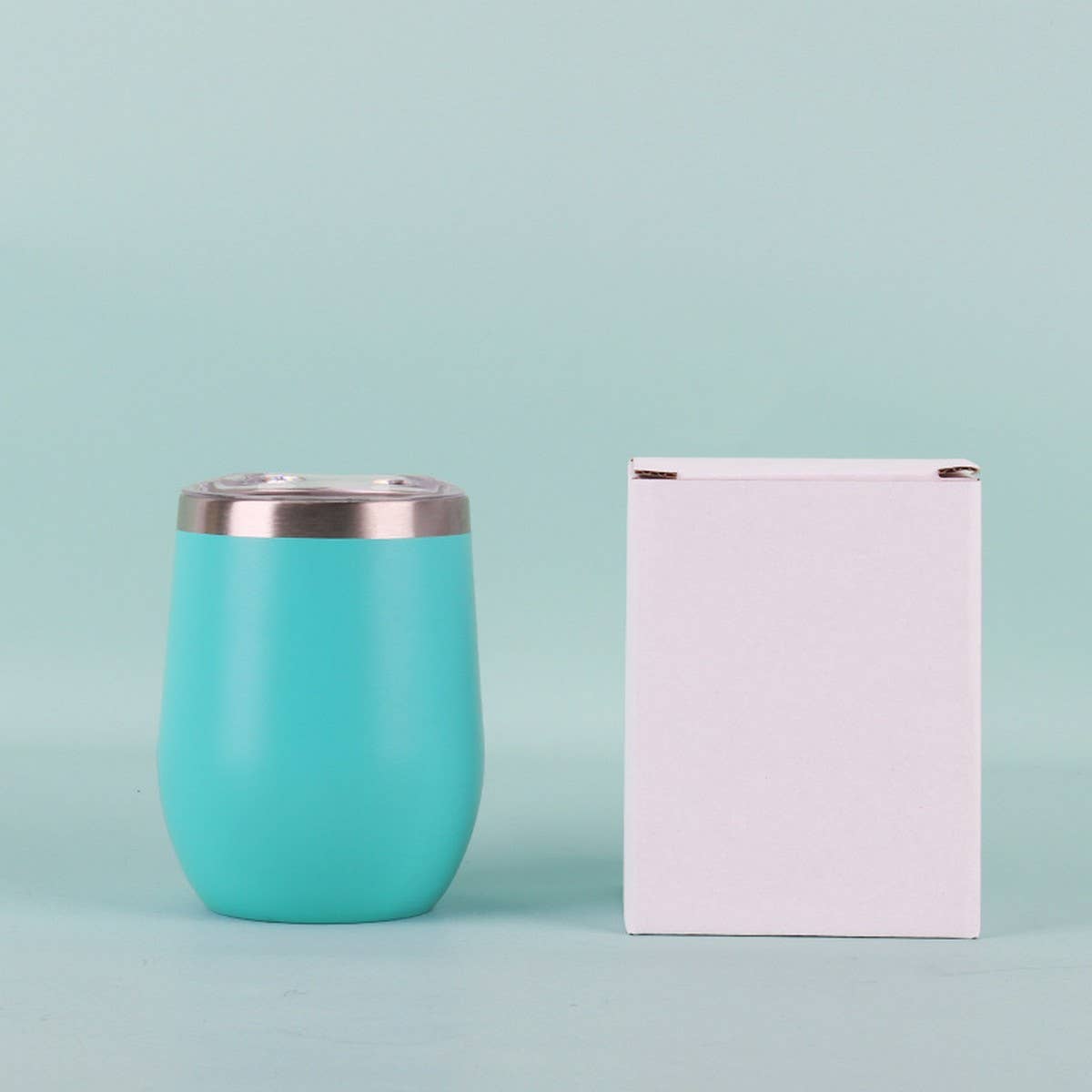 12oz Egg Shape Insulated Wine Tumbler Cup_CWMM7905