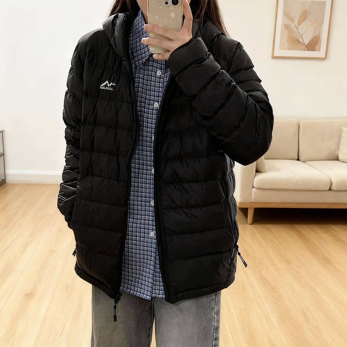 Light and thin warm cotton-padded jacket