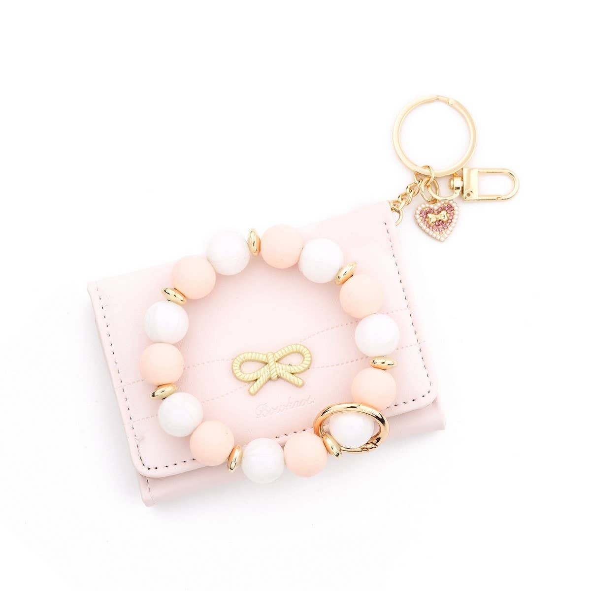 Women¡¯s Bow Heart Short Trifold Wallet Korean_CUAB00443