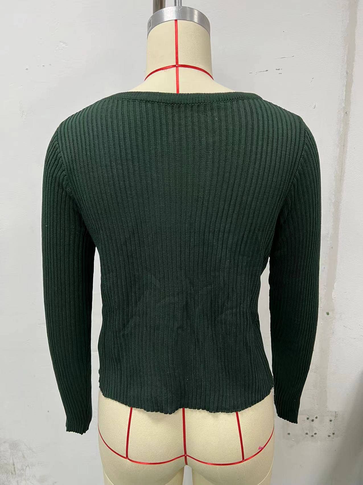 SINGLE-BREASTED CARDIGAN SOLID COLOR KNIT COAT