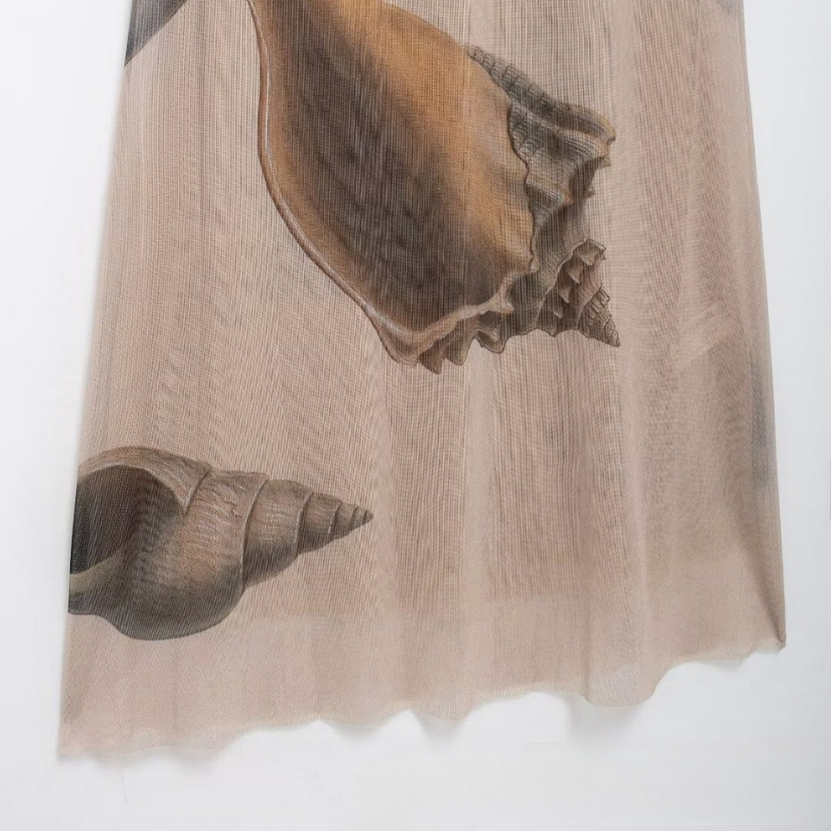 Seashell Mesh Dress - Elegant French Design