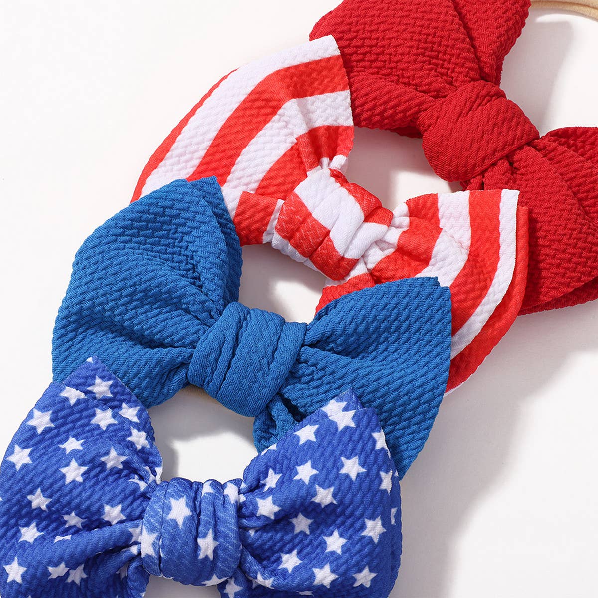 STRIPED CHILDREN'S HAIRBAND BOW HAIR ROPE_CWAHA2351