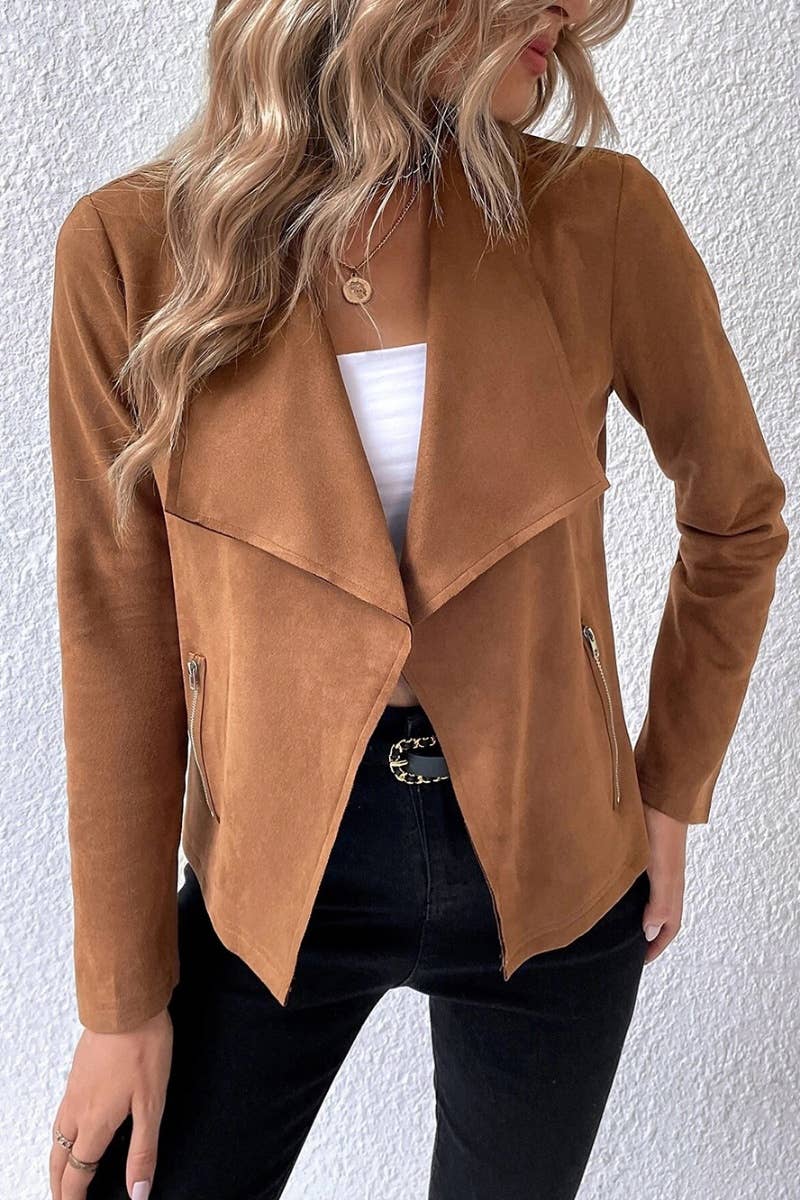 CWOJA0967_FALL VINTAGE LONG-SLEEVED FLEECE JACKET