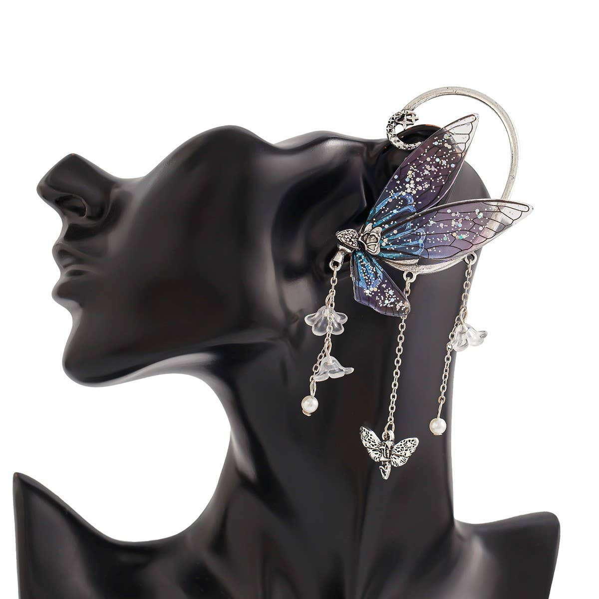 ELF EAR BUTTERFLY OUTLINE NON-PIERCING EARRINGS