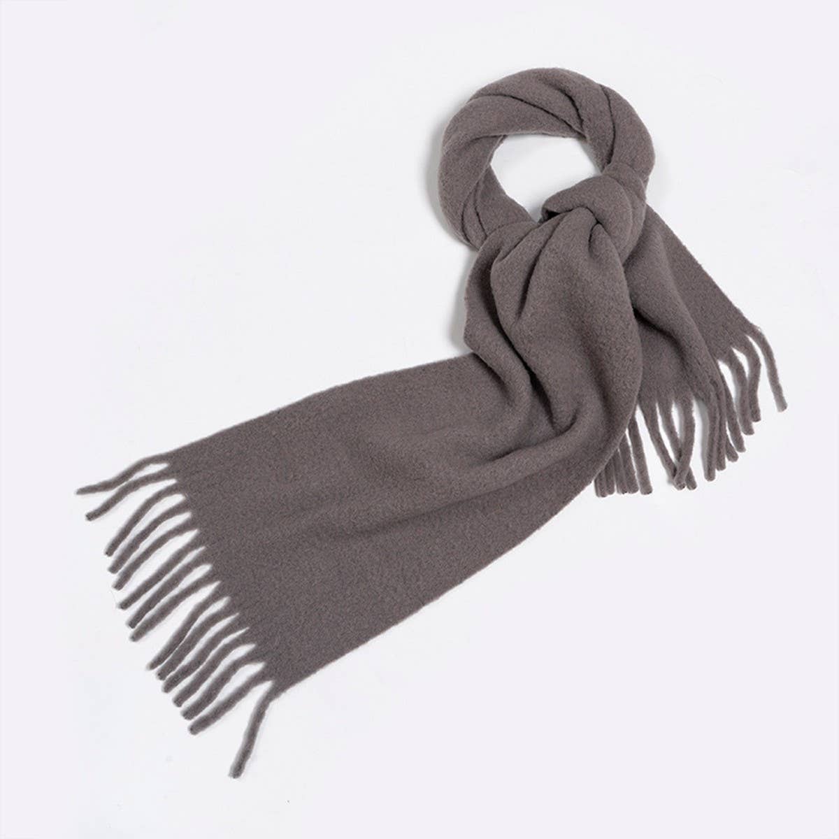 Blend Scarf ??75% Wool Thick Solid Neckwarmer_CWASC2283