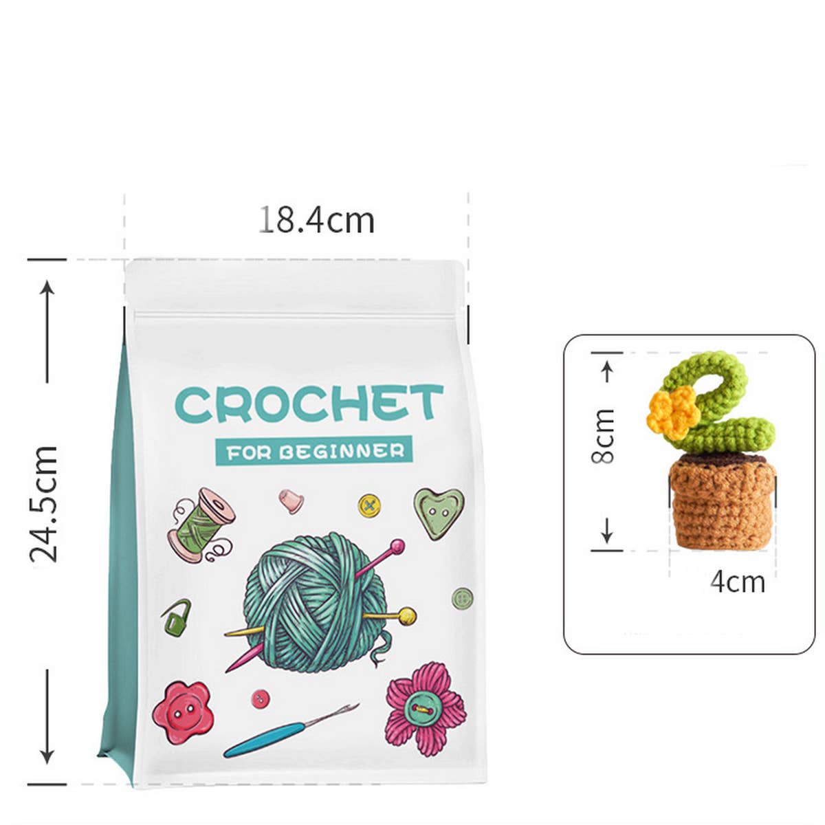 GREEN PLANT POTTING WEAVING DIY MATERIAL PACKAGE