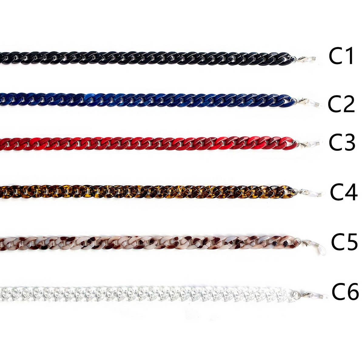 BLACK NON-SLIP CHAIN GLASSES LANYARD_CWMM1170