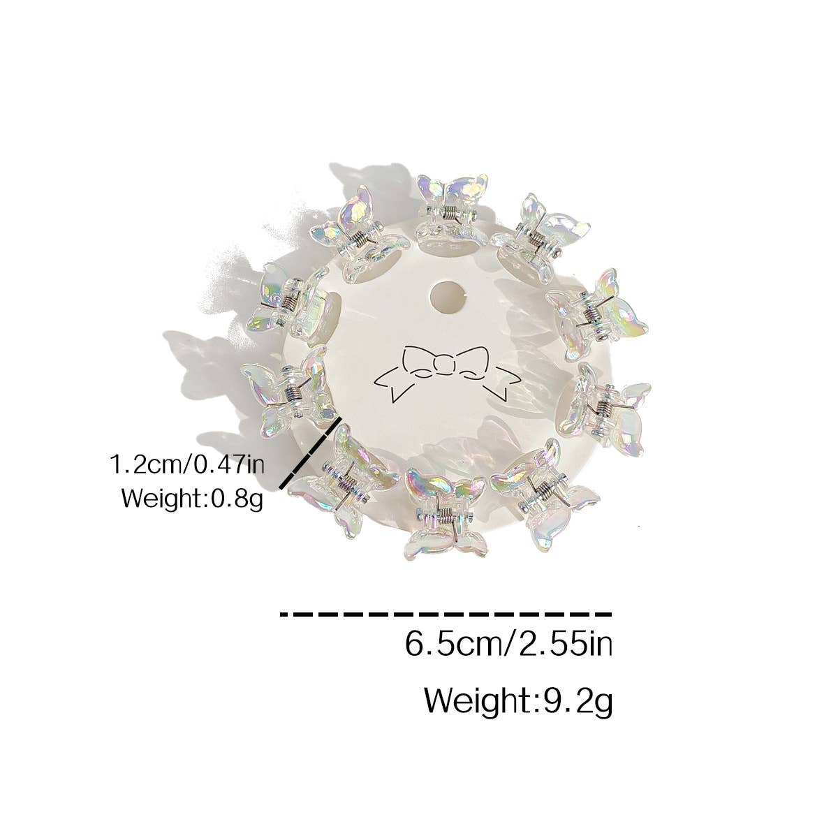 Children's mini 10-piece set of colorful hairpins