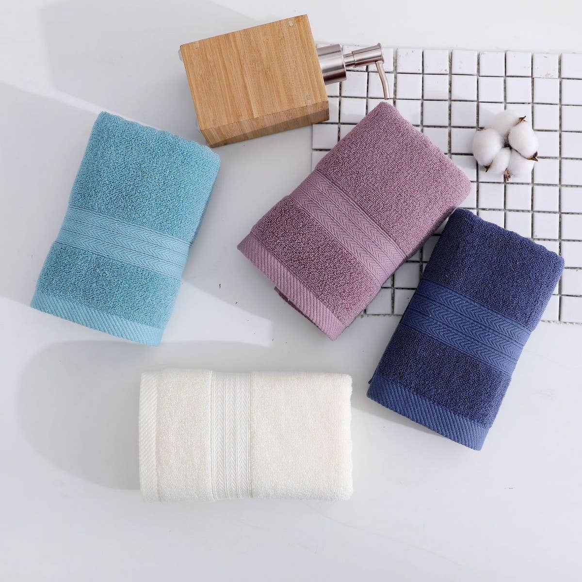 COTTON SOFT ABSORBENT ADULT FACE WASH TOWEL