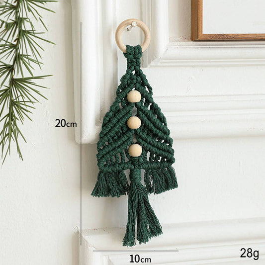 Colorful Woven Bell Christmas Door Wall Hanging