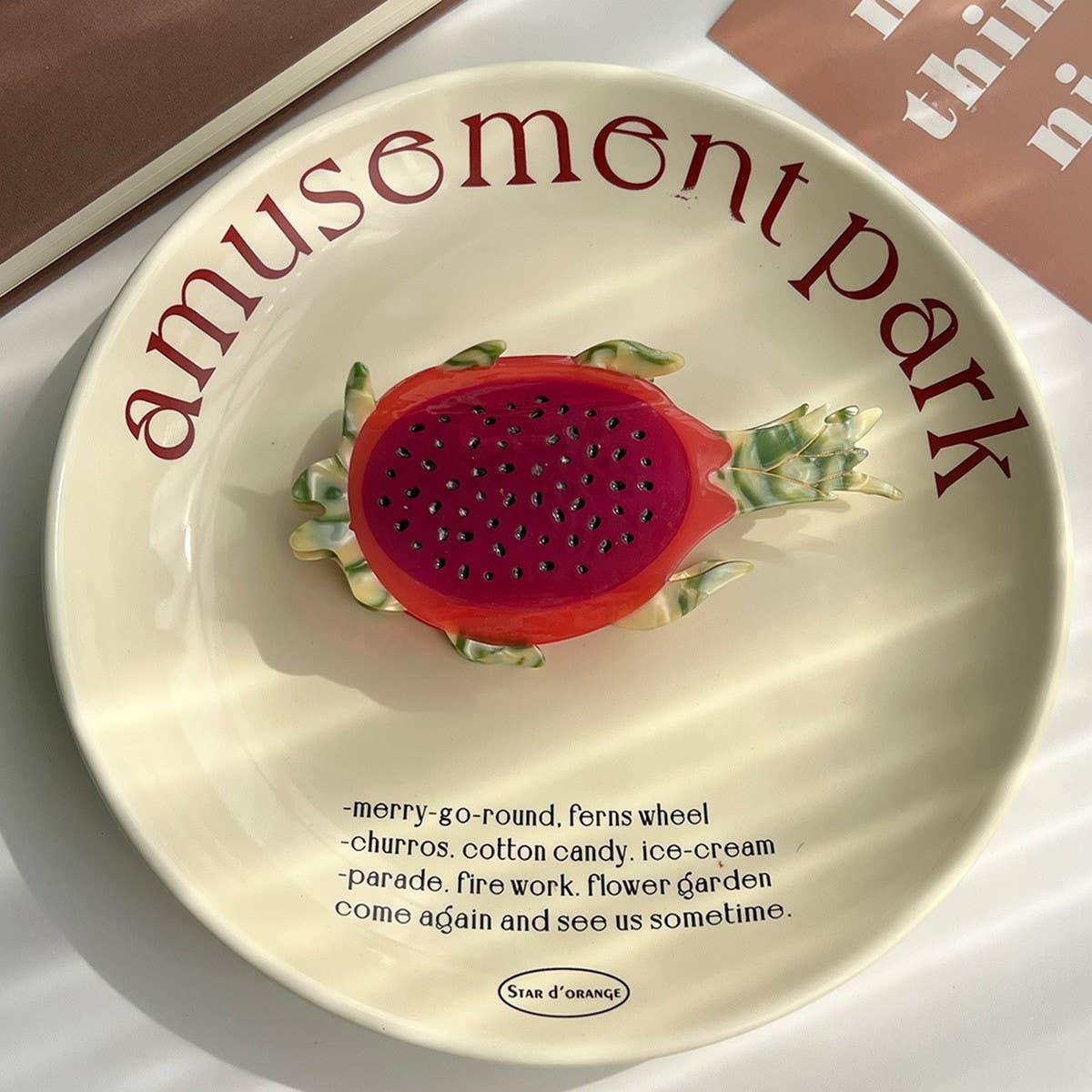 Fruit Acetate Hair Claw Clip for High Ponytail£ßCWAHA5784