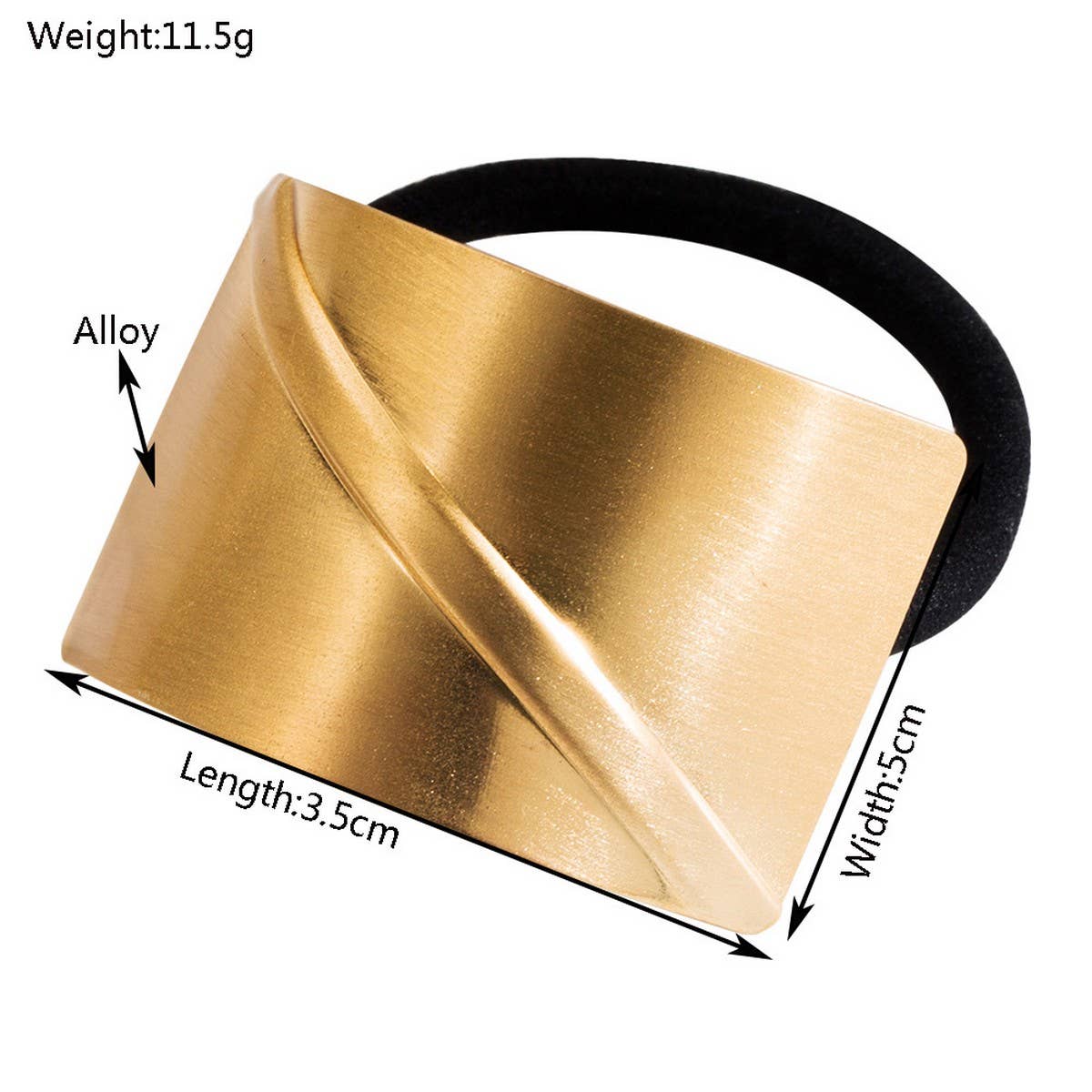 Matte Star Elastic Hair Tie for Chic Low Ponytail