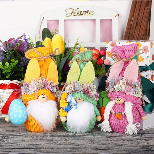 EASTER RUDOLPH CARROT BUNNY DOLL ORNAMENTS