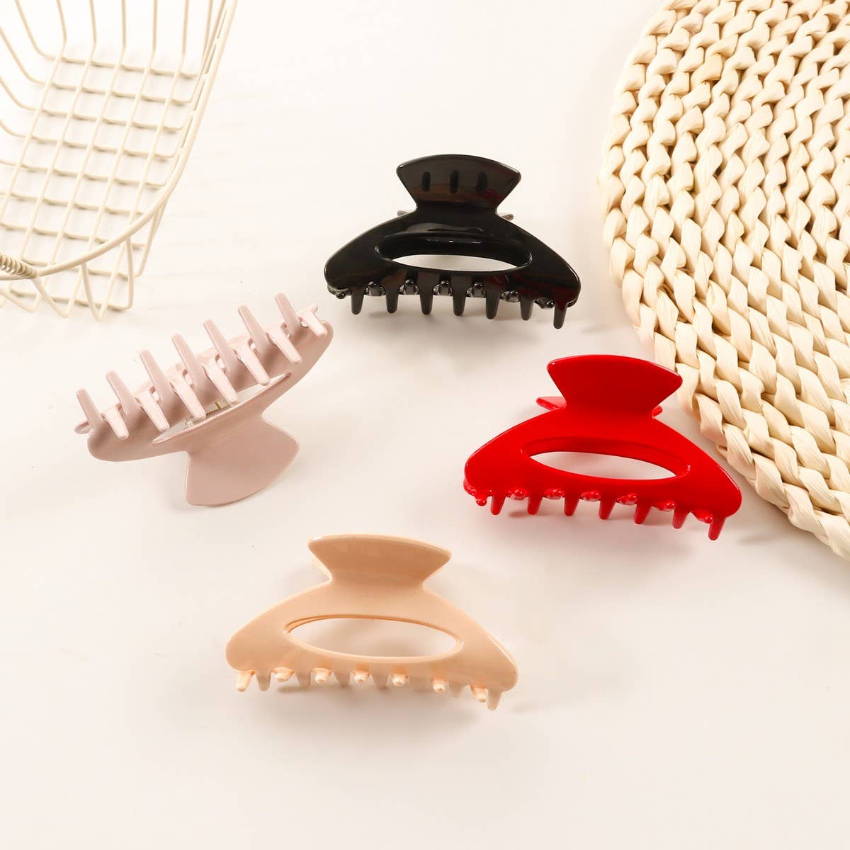 CWAHA1403_SOLID COLOR HAIR CLAW CLIP