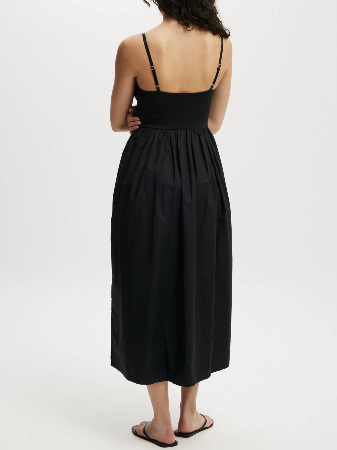 Solid-color vacation-style sexy halter dress