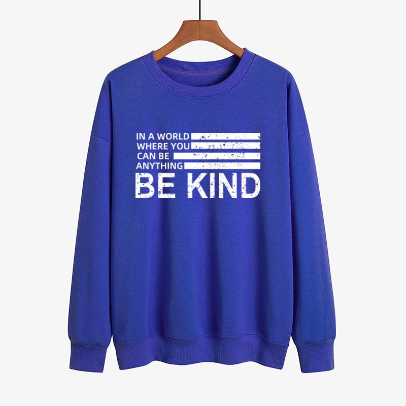 Basic monogrammed round neck hoodie