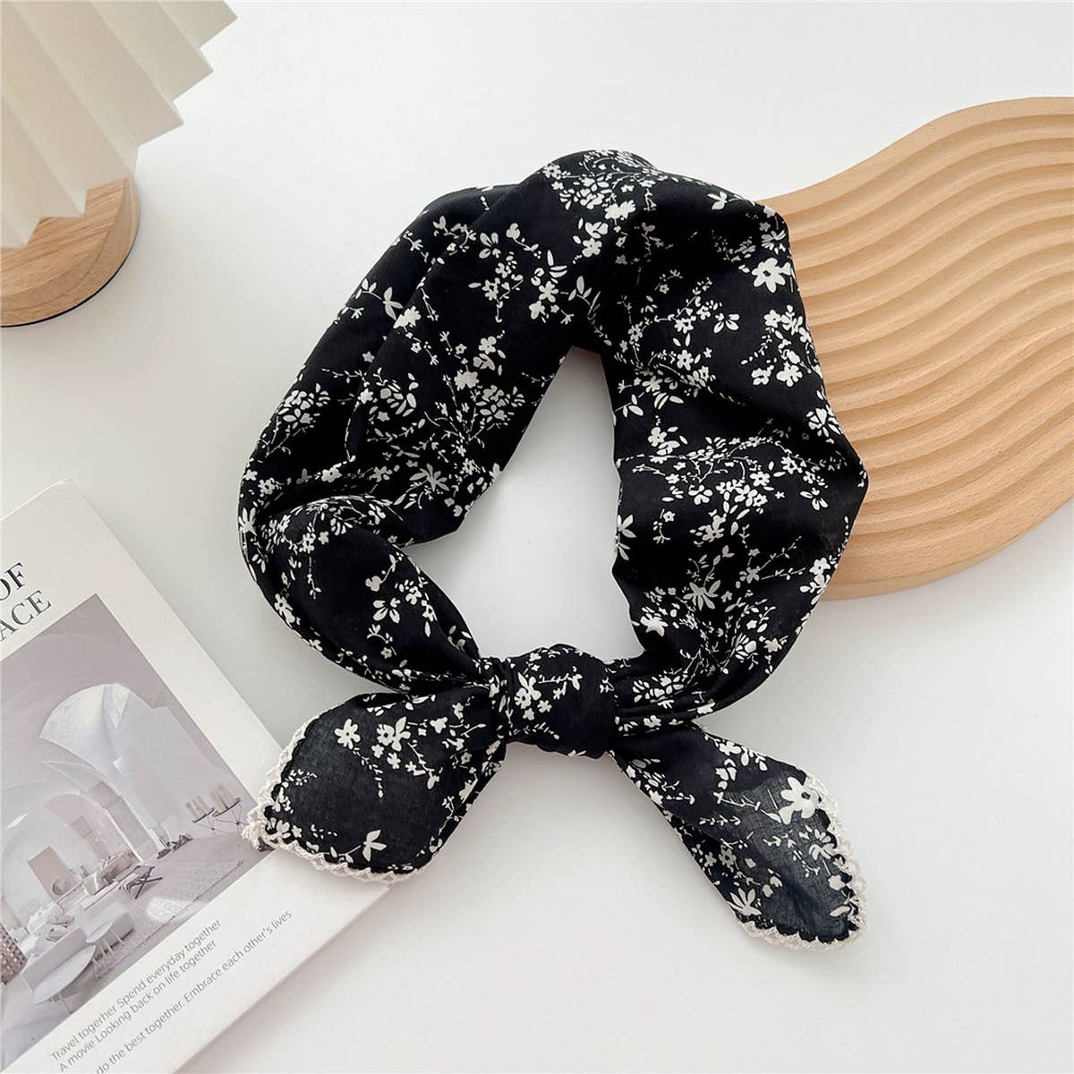 Cotton Linen Square Scarf for Women¡¯s Neck Wrap