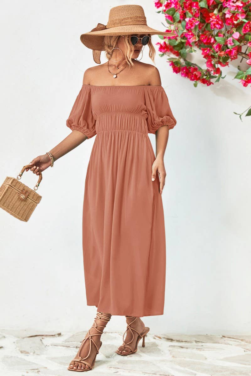 CWDMD4607_2025 NEW FRESH AND SWEET ONE-SHOULDER DRESS