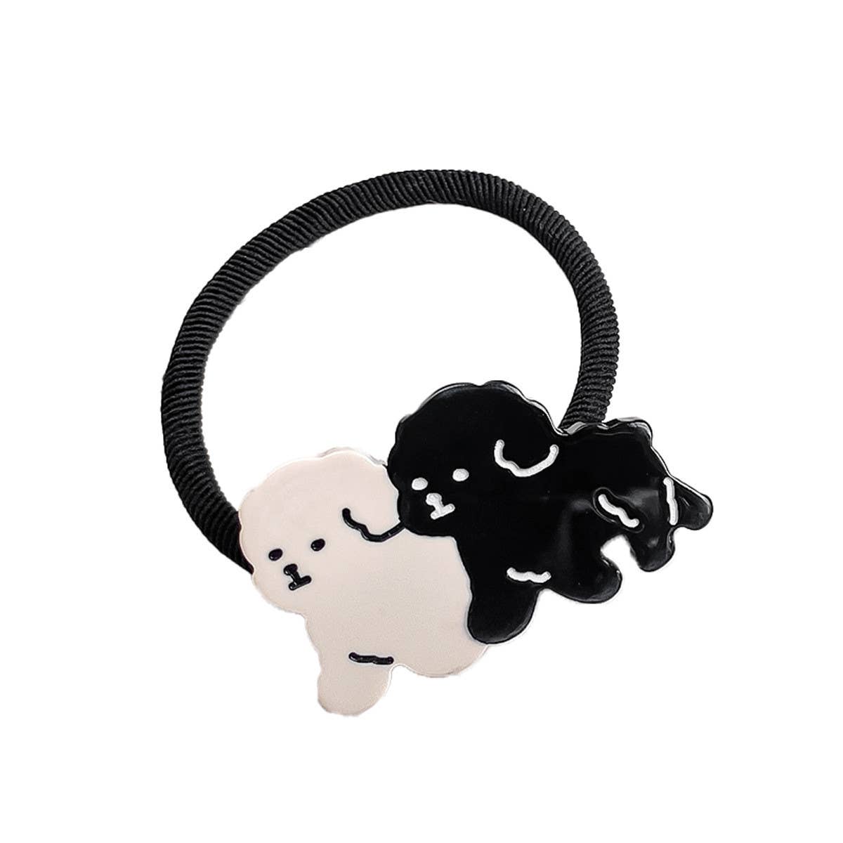 CARTOON CUTE DOG HIGH ELASTIC HAIR TIE_CWAHA1096