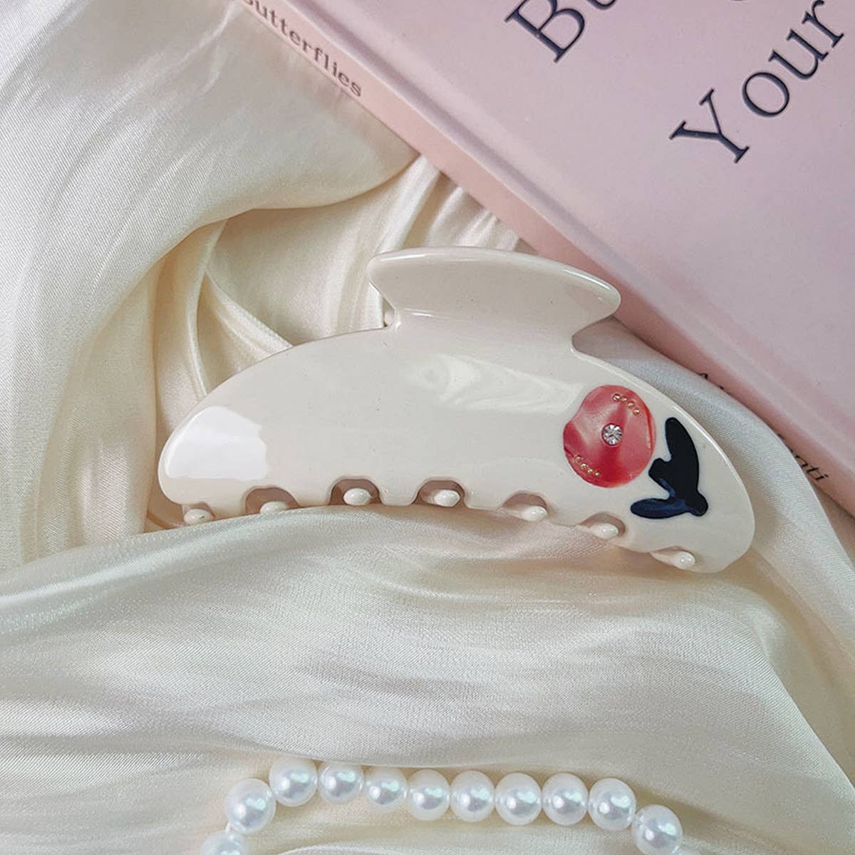 HIGH-QUALITY ROSE FLOWER SPLICING HAIR CLIP_CWAHA1345