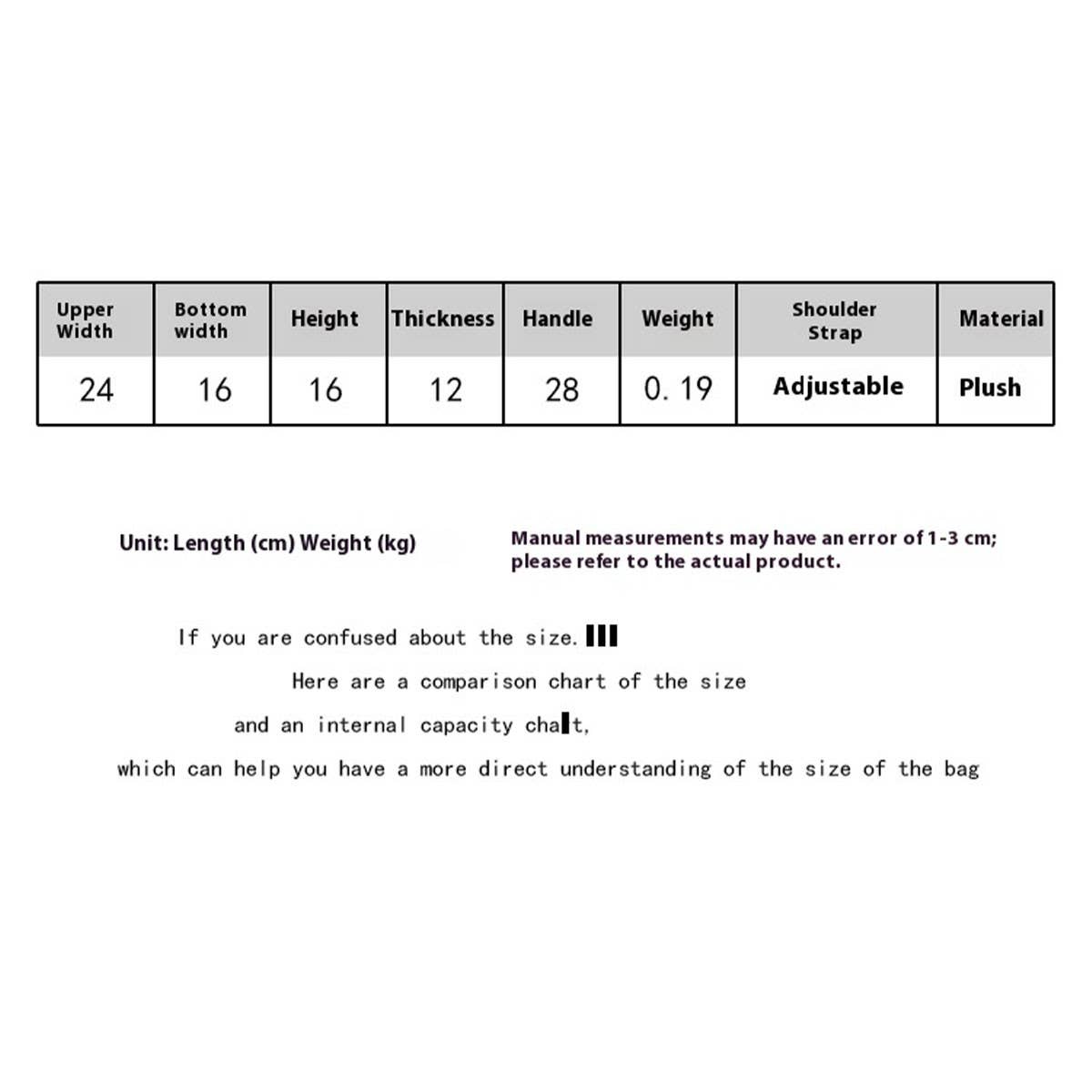 Fluffy Button Shoulder Bag Women Plush Fur_CUAB00590