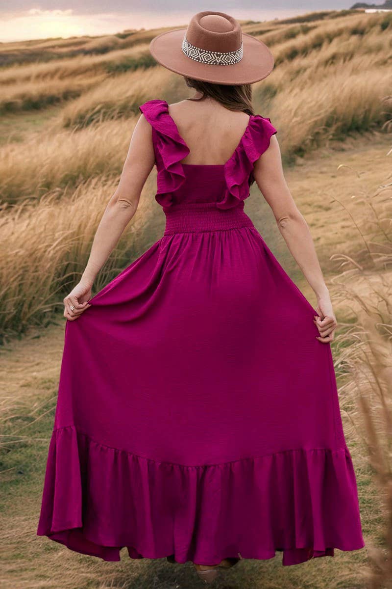 CWDMD6138_SOLID OFF-SHOULDER ONE-SHOULDER DRESS