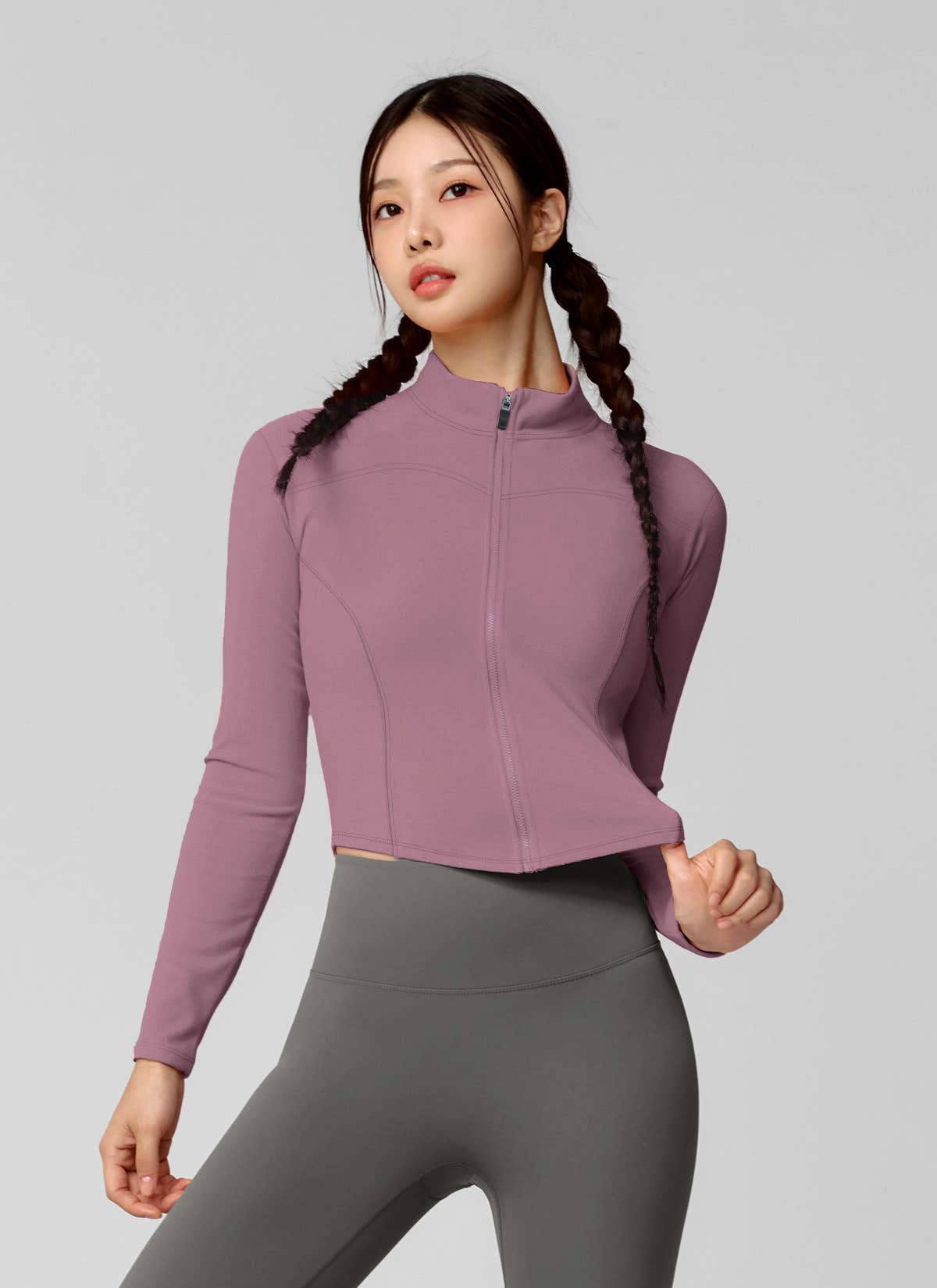 Stand-up collar fitness cycling sports jacket