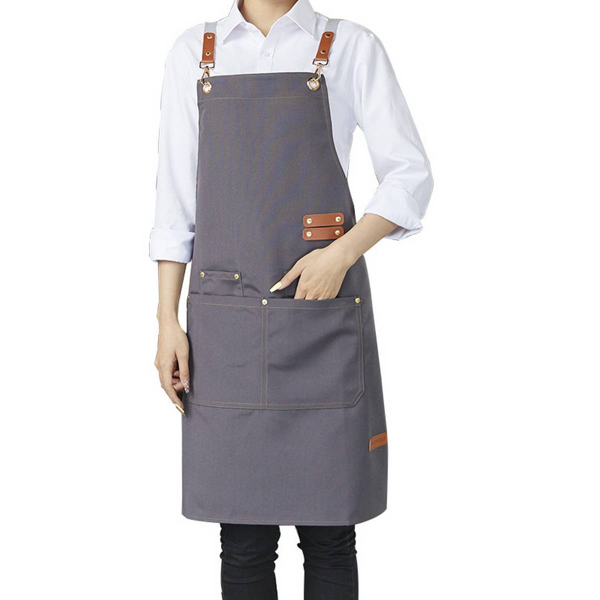 CWMM1833_Canvas Waterproof Work Apron
