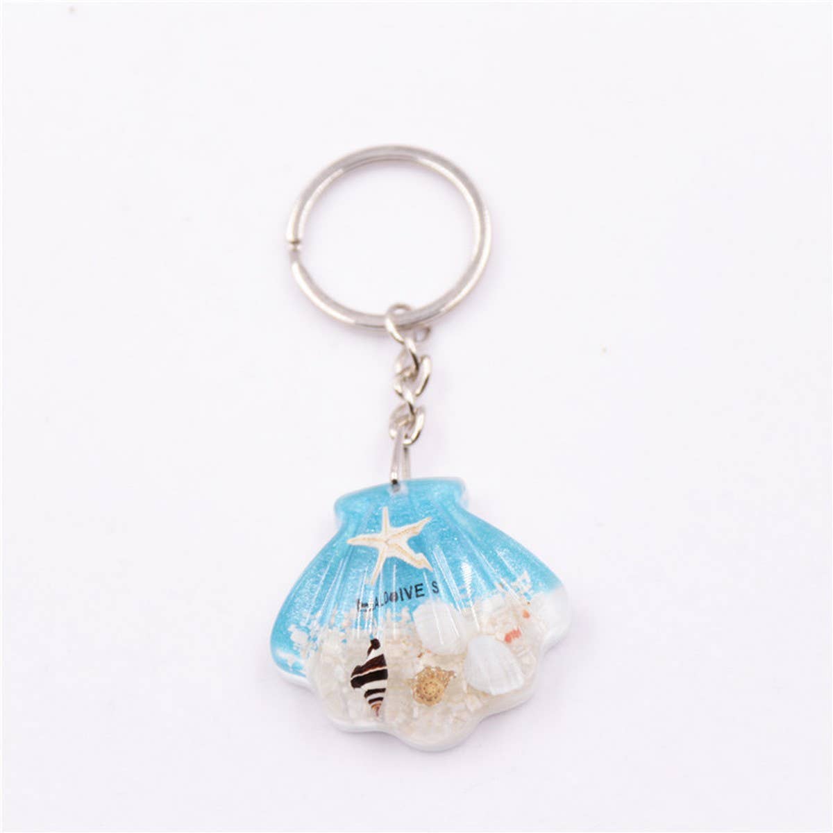 NEW SHELL STARFISH KEYCHAIN SOUVENIR PENDANT